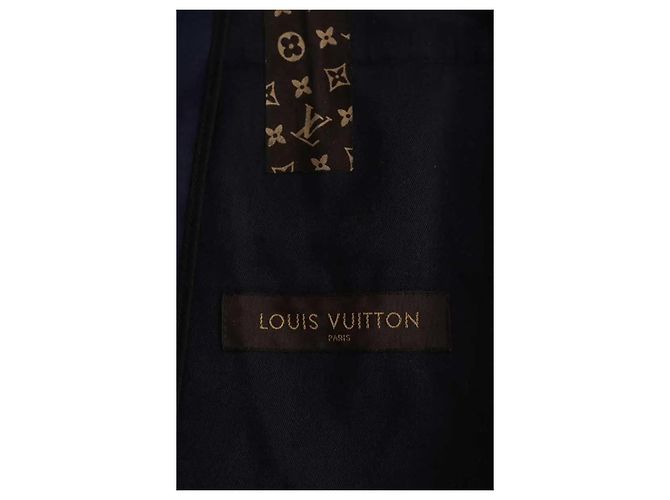 Gabardina azul de algodón Louis Vuitton - vista 5