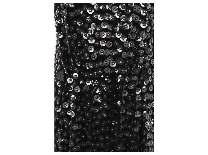 Louis Vuitton Paillettenkleid Schwarz - Ansicht 3