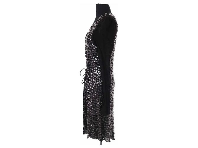 Louis Vuitton Paillettenkleid Schwarz - Ansicht 4