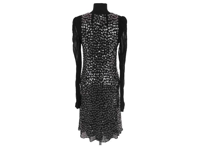 Louis Vuitton Paillettenkleid Schwarz - Ansicht 5