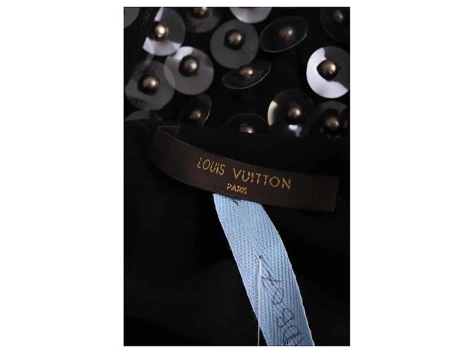 Louis Vuitton Paillettenkleid Schwarz - Ansicht 6