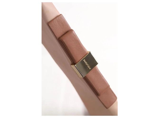 Pochette See by Chloé in pelle rosa - vista 2