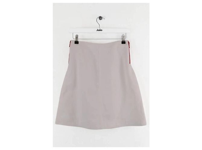 Falda Courreges de algodón blanca Blanco - vista 3