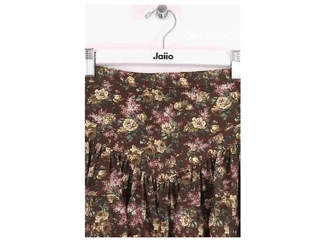 Falda Louis Vuitton marrón sintética S Castaño - vista 2