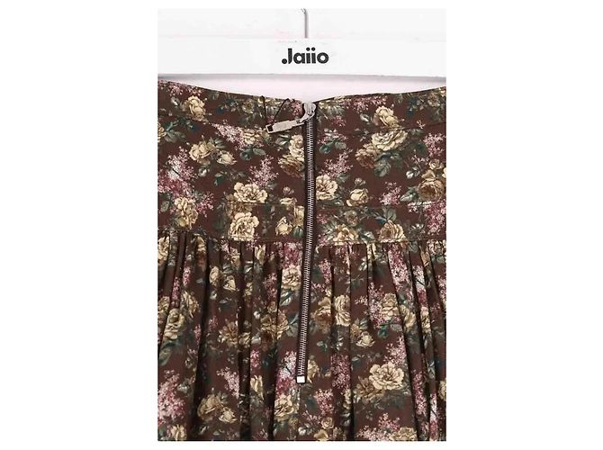 Falda Louis Vuitton marrón sintética S Castaño - vista 4