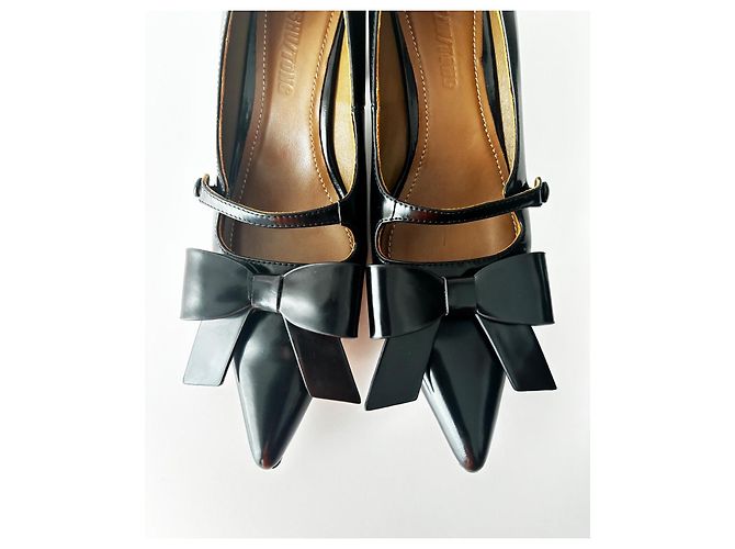 Autre Marque Shushu/Tong SS23 Décolleté Mary Jane in pelle nera - vista 5