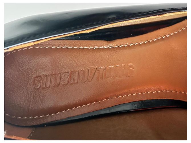 Autre Marque Shushu/Tong SS23 Décolleté Mary Jane in pelle nera - vista 6