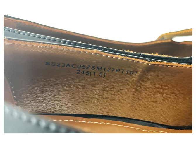 Autre Marque Shushu/Tong SS23 Décolleté Mary Jane in pelle nera - vista 7