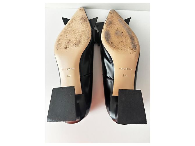 Autre Marque Shushu/Tong SS23 Décolleté Mary Jane in pelle nera - vista 9