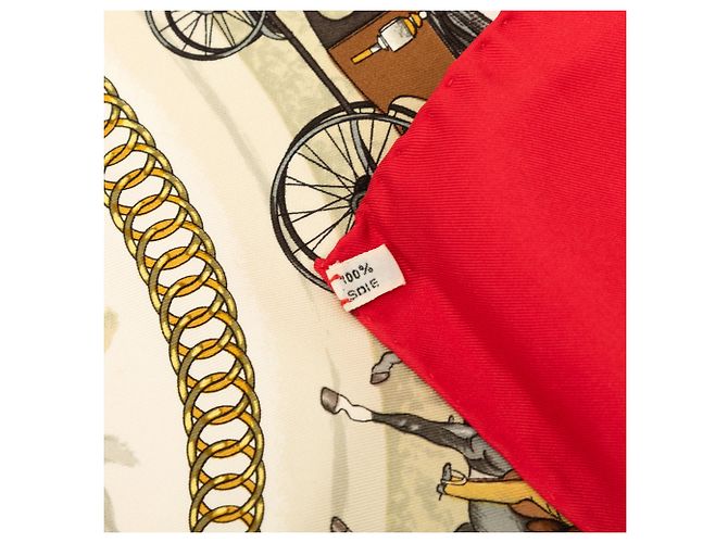 Multi Hermès La Promenade De Longchamps Seidentuch 90 Mehrfarben - Ansicht 4