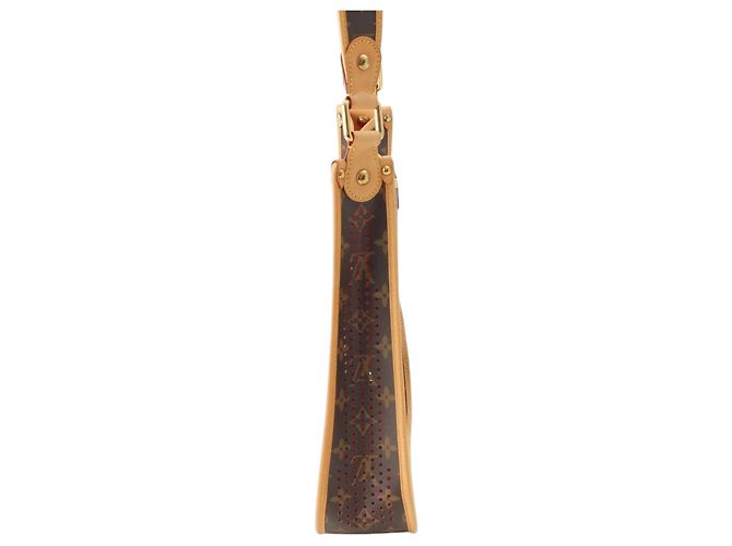 Borsa a tracolla Louis Vuitton Monogram Musette traforata marrone - vista 4