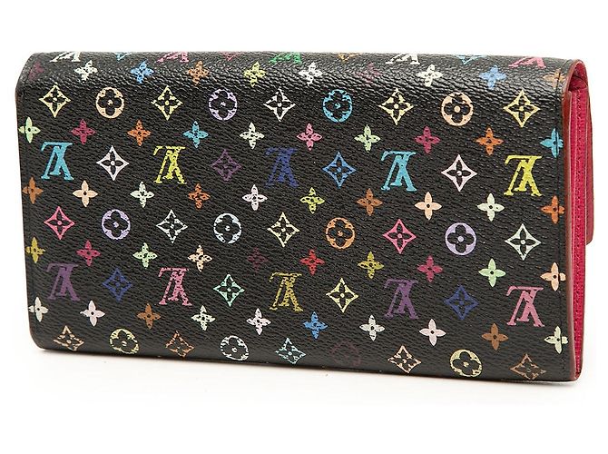 Black Louis Vuitton Monogram Multicolore Sarah Wallet Long Wallets - view 2