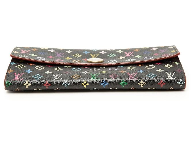 Black Louis Vuitton Monogram Multicolore Sarah Wallet Long Wallets - view 3