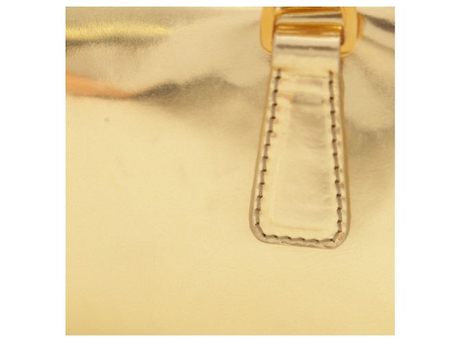Borsa Prada Mini Metallic Vitello Gold con manico superiore D'oro - vista 9