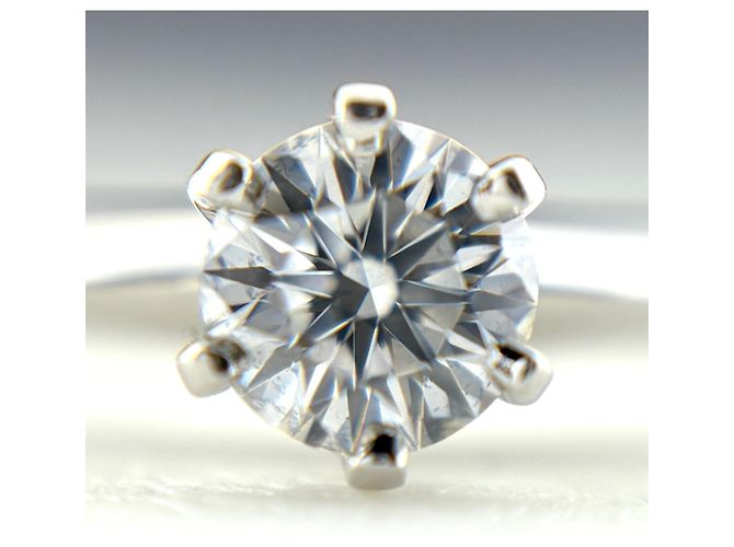 Anello Solitario Tiffany & Co. in Platino - vista 2