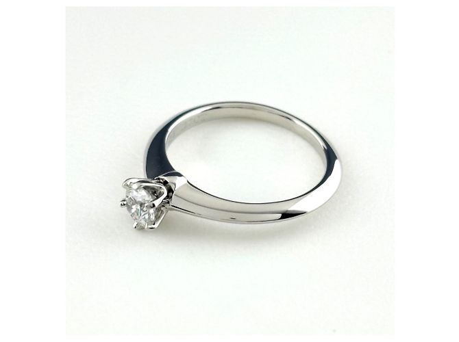 Anello Solitario Tiffany & Co. in Platino - vista 3