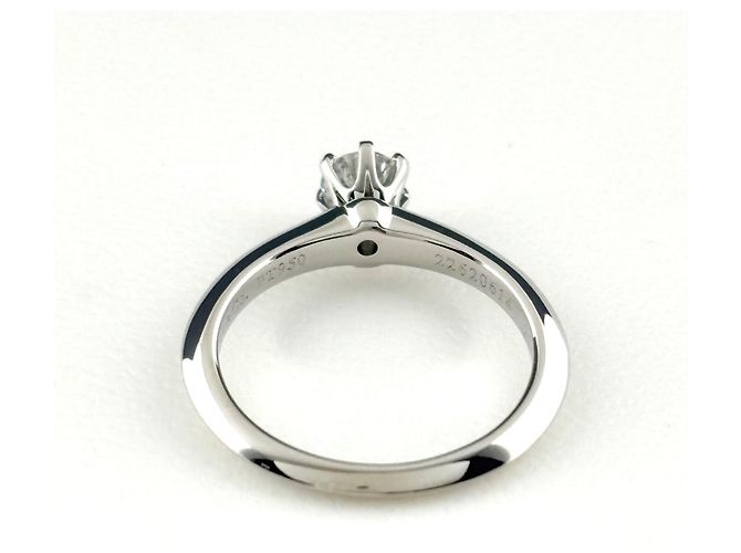 Anello Solitario Tiffany & Co. in Platino - vista 4