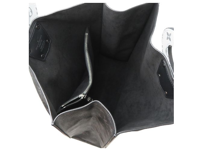 Louis Vuitton Monogram Eclipse Split Tote Noir Argenté - vue 6
