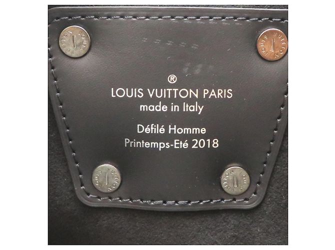 Louis Vuitton Monogram Eclipse Split Tote Noir Argenté - vue 7