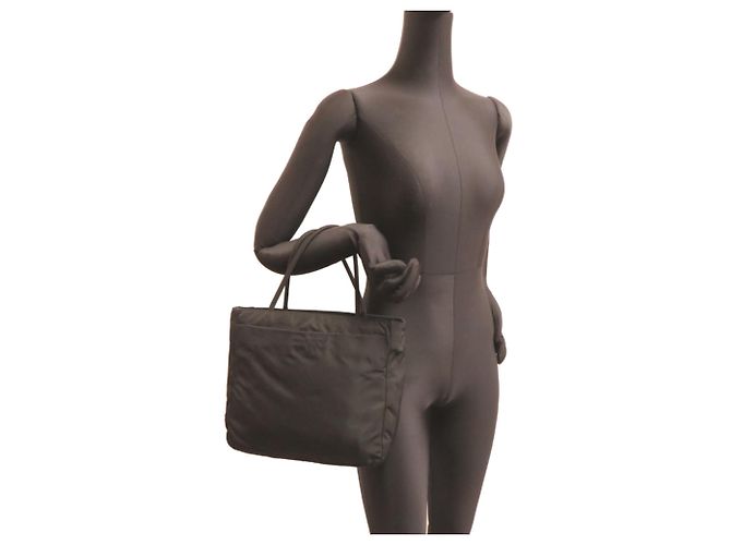 Borsa Tote in Nylon da Donna Prada in Nero - vista 9