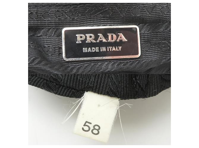 Borsa a tracolla Prada in nylon nero da donna - vista 7