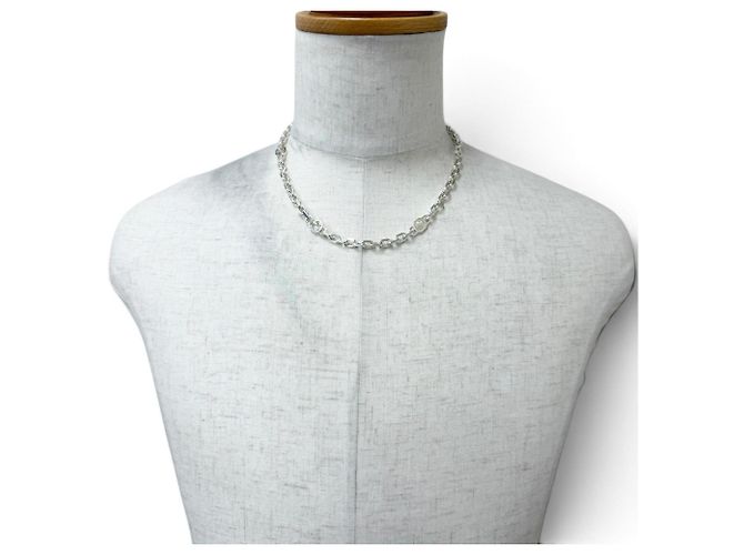 Collana a catena Gucci Interlocking G Argento - vista 2