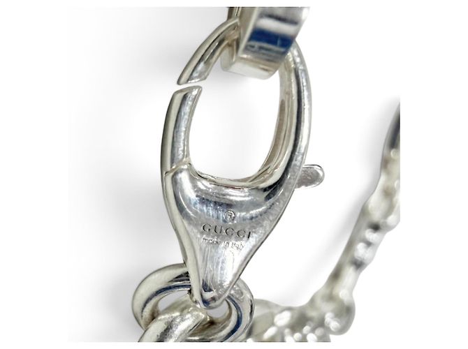Collana a catena Gucci Interlocking G Argento - vista 5
