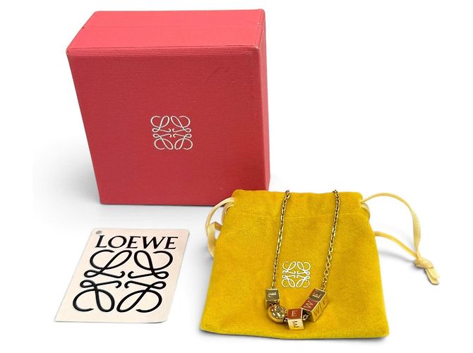Loewe J698241X01 Pebble Cube Halskette Golden - Ansicht 2