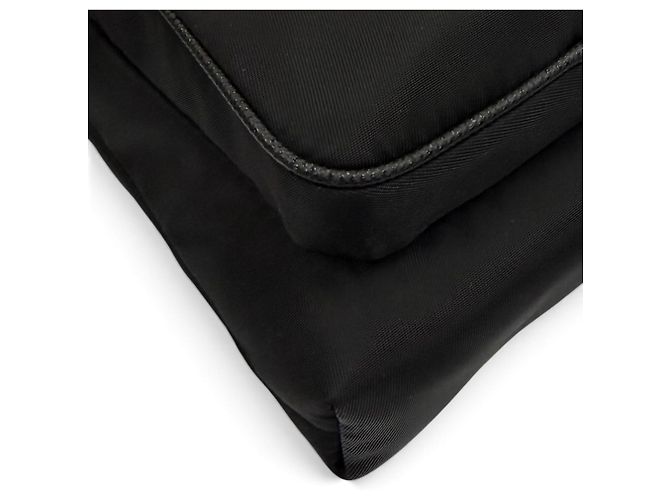 Borsa a tracolla Prada in nylon e pelle Nero - vista 8