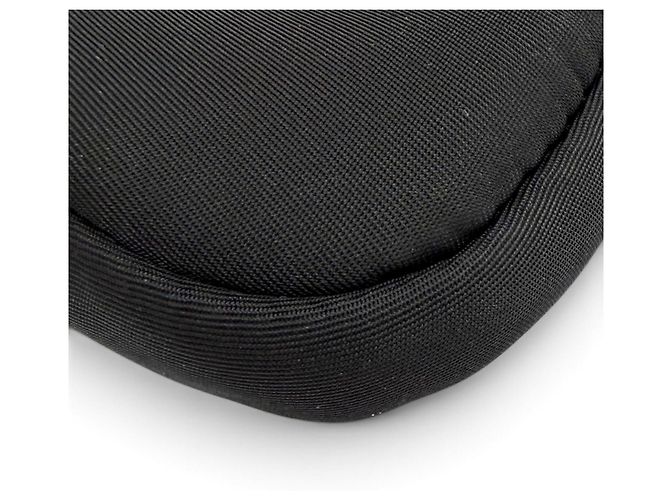 Portachiavi pochette Prada in Re-Nylon con logo triangolare Nero - vista 6