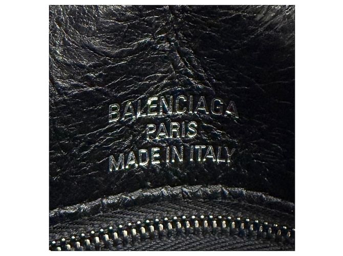 Borsa a tracolla Balenciaga BB in pelle morbida Nero - vista 11