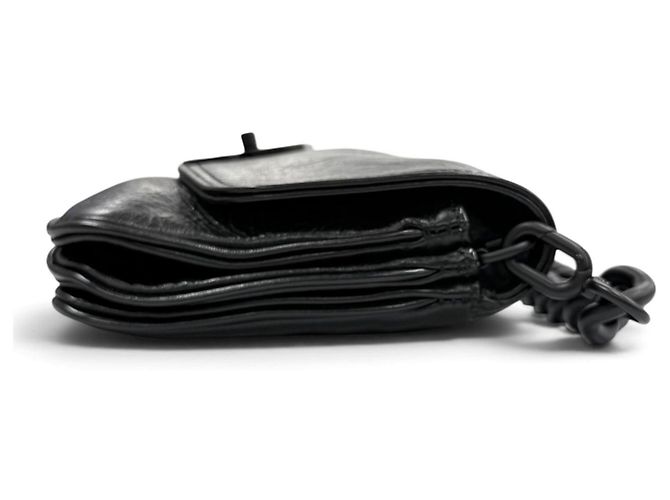 Borsa a tracolla Balenciaga BB in pelle morbida Nero - vista 5