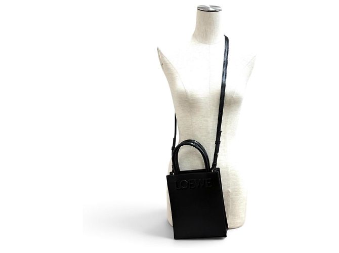 Borsa a tracolla Loewe A933S30X01 in pelle nera Nero - vista 2