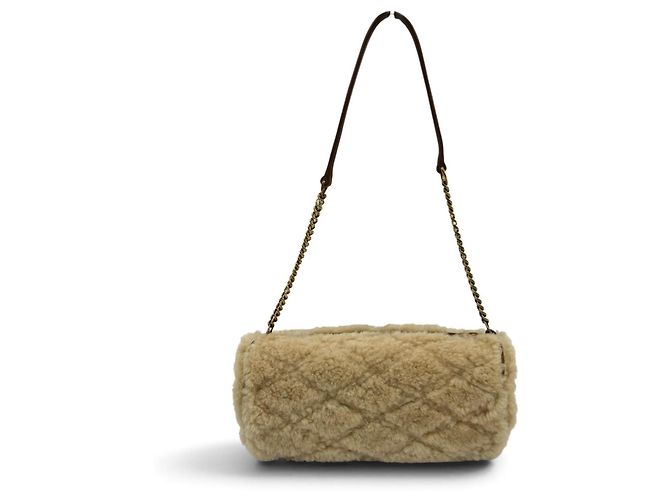 Borsa Saint Laurent Sade Mini Tube Bag Marrone Beige - vista 2