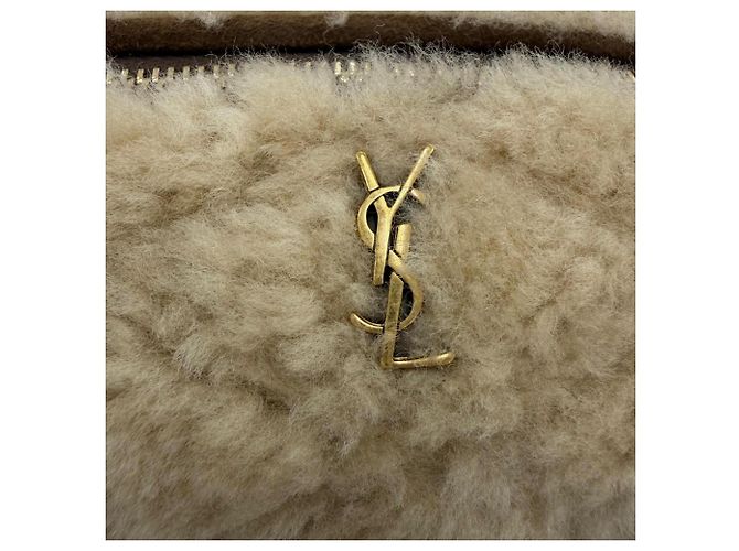 Borsa Saint Laurent Sade Mini Tube Bag Marrone Beige - vista 8