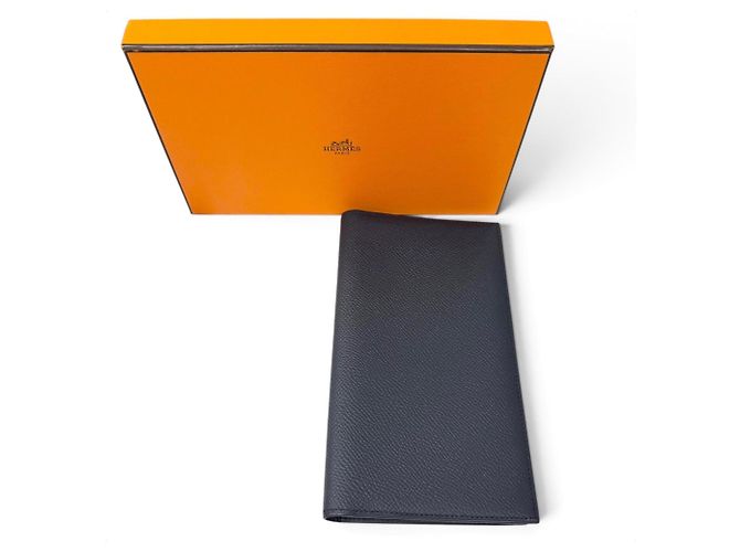 Hermès Hermes MC2 Fleming Bi-Fold Wallet Navy blue - view 2