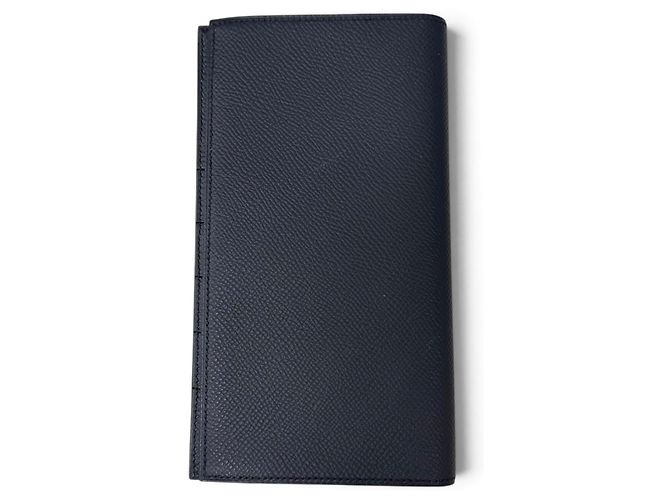 Hermès Hermes MC2 Fleming Bi-Fold Wallet Navy blue - view 3