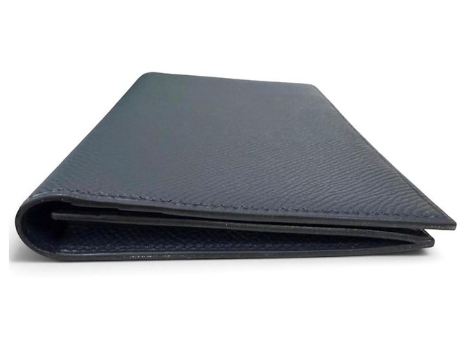 Hermès Hermes MC2 Fleming Bi-Fold Wallet Navy blue - view 4