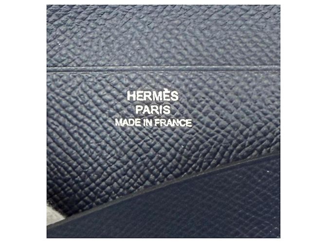 Hermès Hermes MC2 Fleming Bi-Fold Wallet Navy blue - view 8