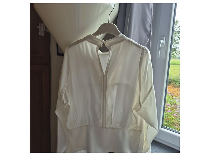 Blusa IRO blanca de viscosa Crema - vista 2