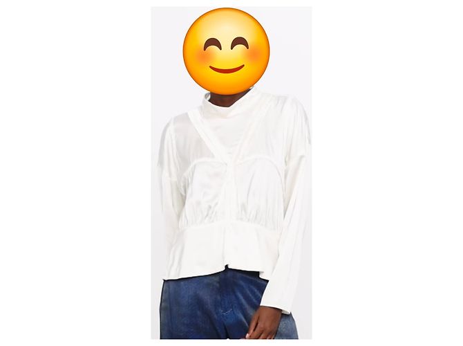 Blusa IRO blanca de viscosa Crema - vista 6