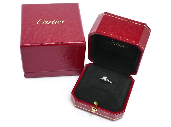 Cartier Pt950 Platinum Solitär-Ring 1895 - Ansicht 8