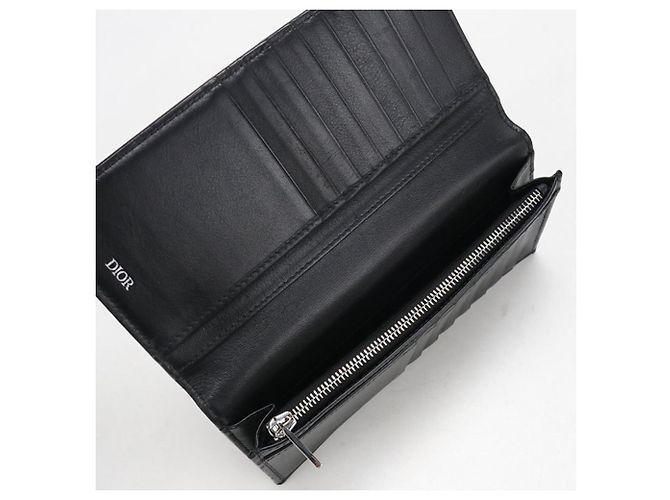 Portafoglio lungo bi-fold Christian Dior nero - vista 4