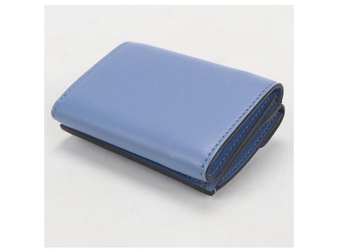 Fendi Blue Leather Tri-fold Wallet - view 2