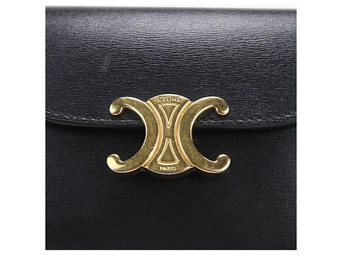Céline Celine Tri-fold Geldbörse Schwarz - Ansicht 8