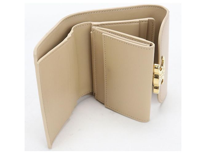 Edge Céline Portafoglio Tri-fold Celine Beige - vista 3