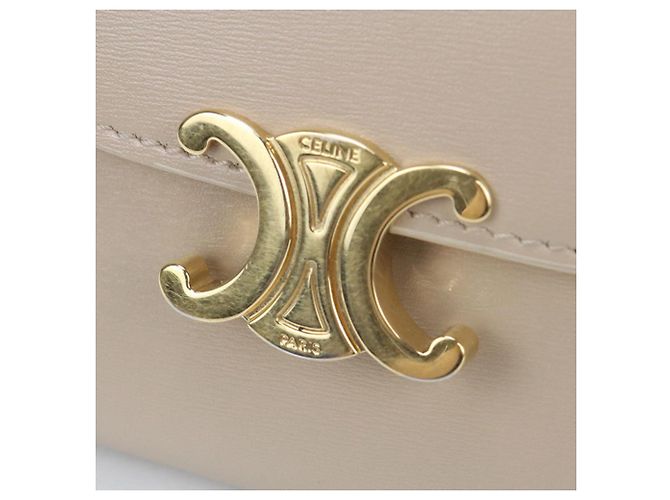 Edge Céline Portafoglio Tri-fold Celine Beige - vista 8