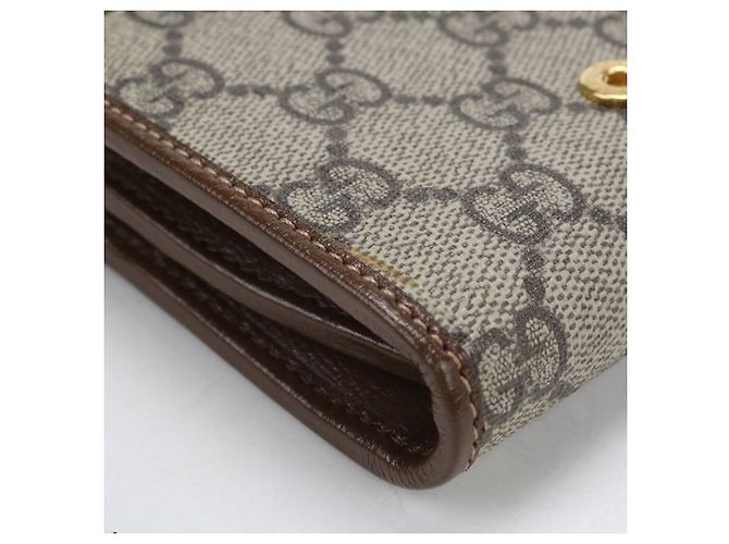 Cartera Gucci Bi-fold GG Supreme Beige - vista 6