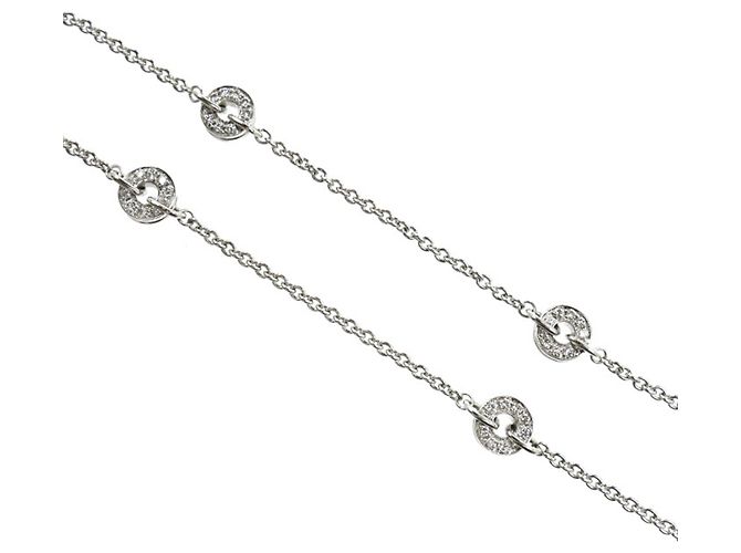 Bulgari Collana Bvlgari Astrale Cerchi in Oro Bianco 18K - vista 5