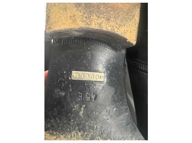 Stivaletti in pelle nera Gucci Nero - vista 6